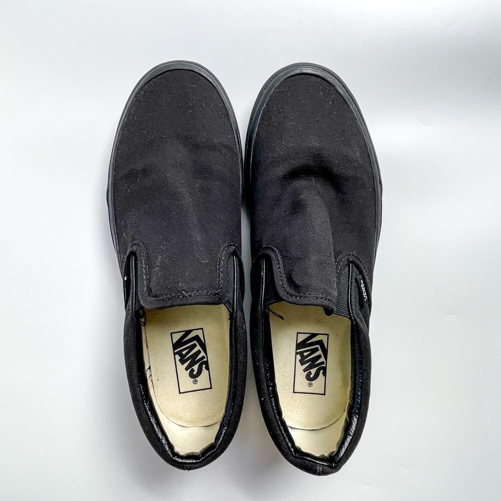 Vans, Classic Slip-On Sneakers (Black/Black)